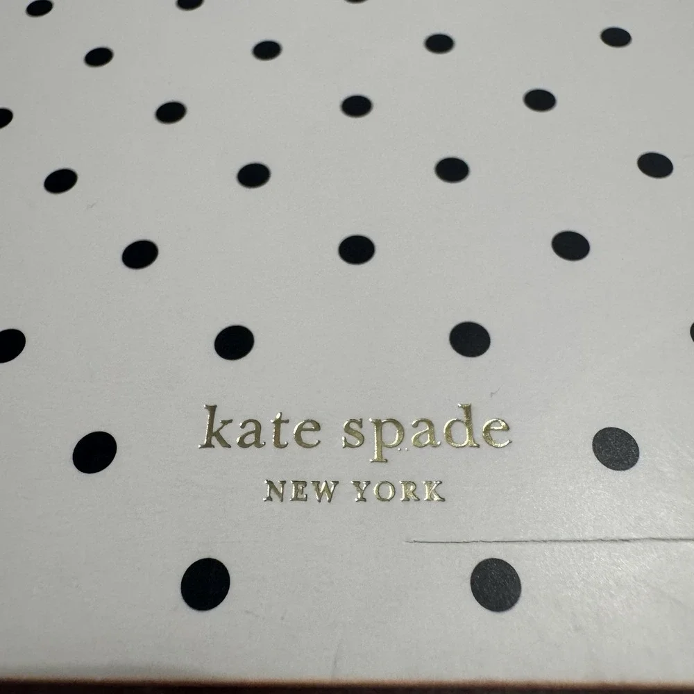 Kate Spade New York Monogram A Polka Dot Notepad Journal Stationery Designer NEW